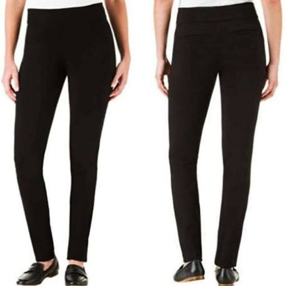 Hilary Radley Pull On Black Ponte Pants